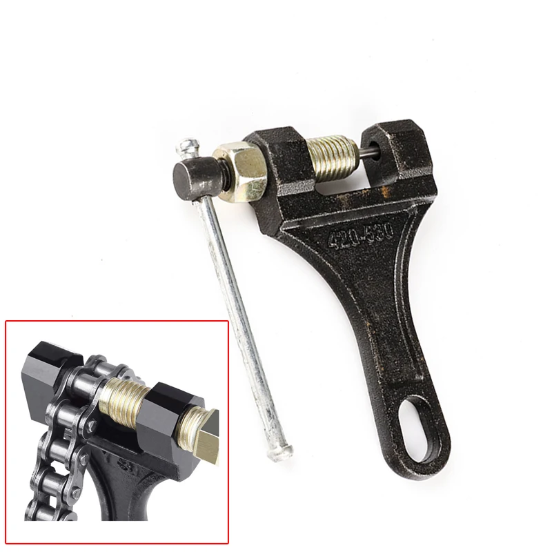 Motorcycle 420-530 Cutter Riveting Tool Chain Breaker Chain Link Removal Separator Motor 420-530 Chain Breaker Riveting Tool