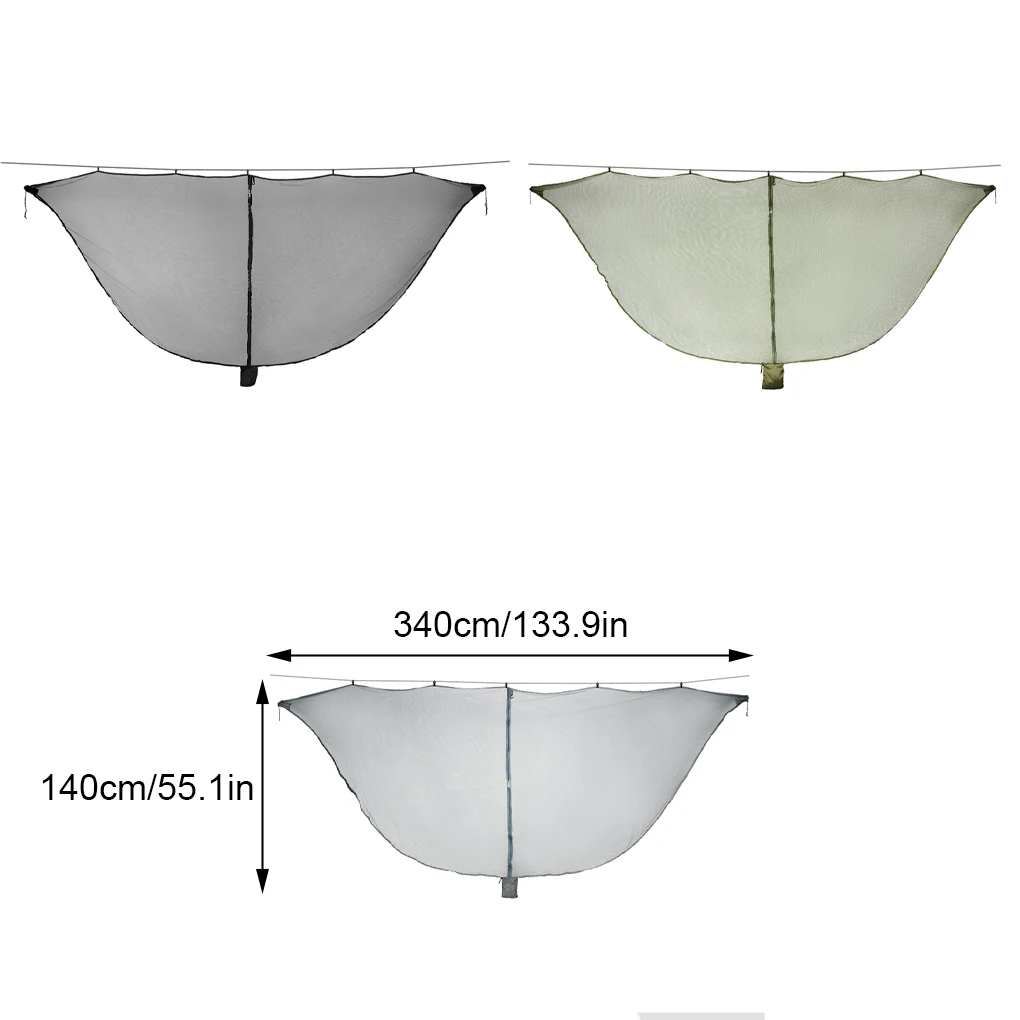 Outdoor Hammock 360 Degree Protection Mosquito Net Separated Anti-Mosquito Hook Netting Cover Lawn Camping Travel