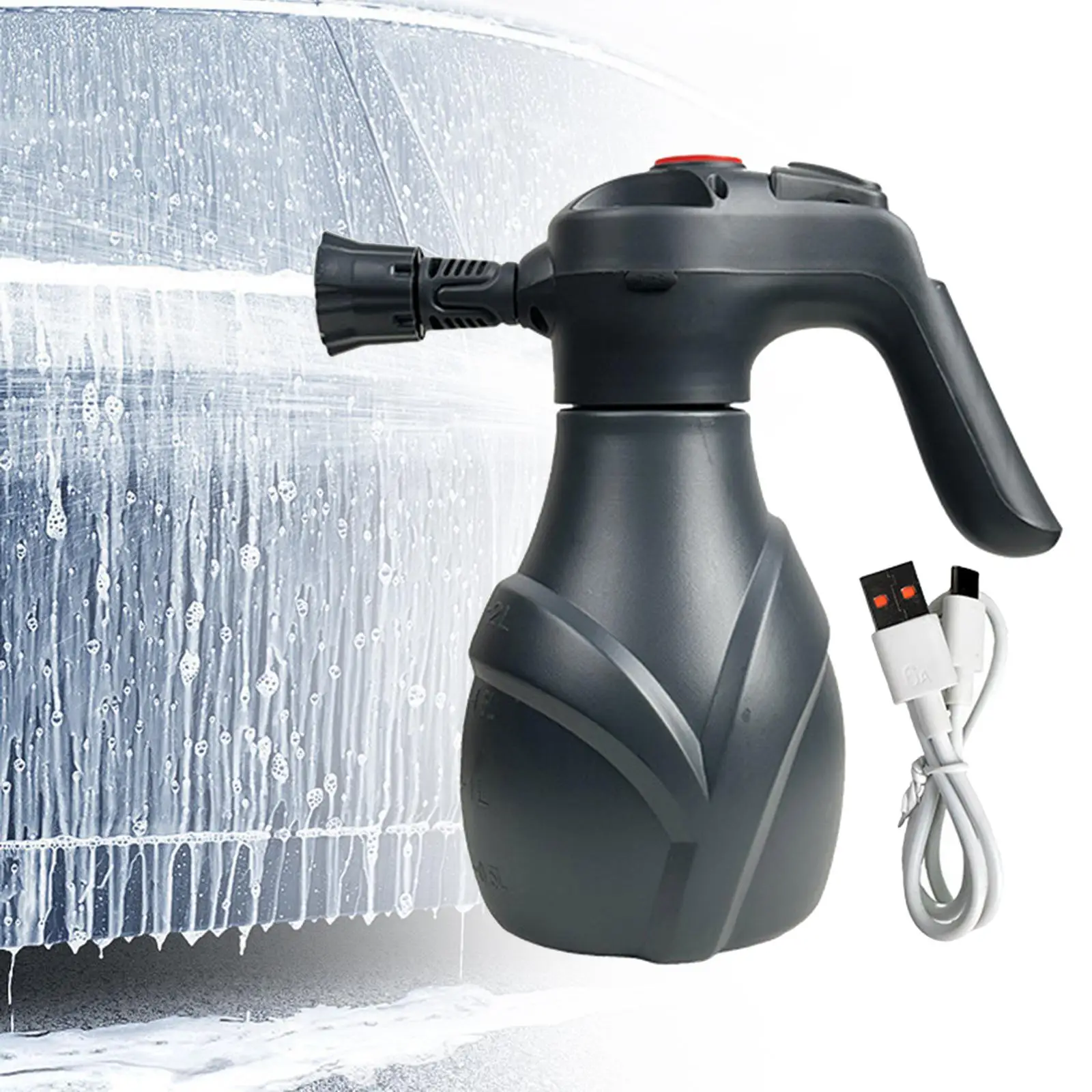 Generic Electric Foam Sprayer Multifunctional Handheld Car Washing Accessory for