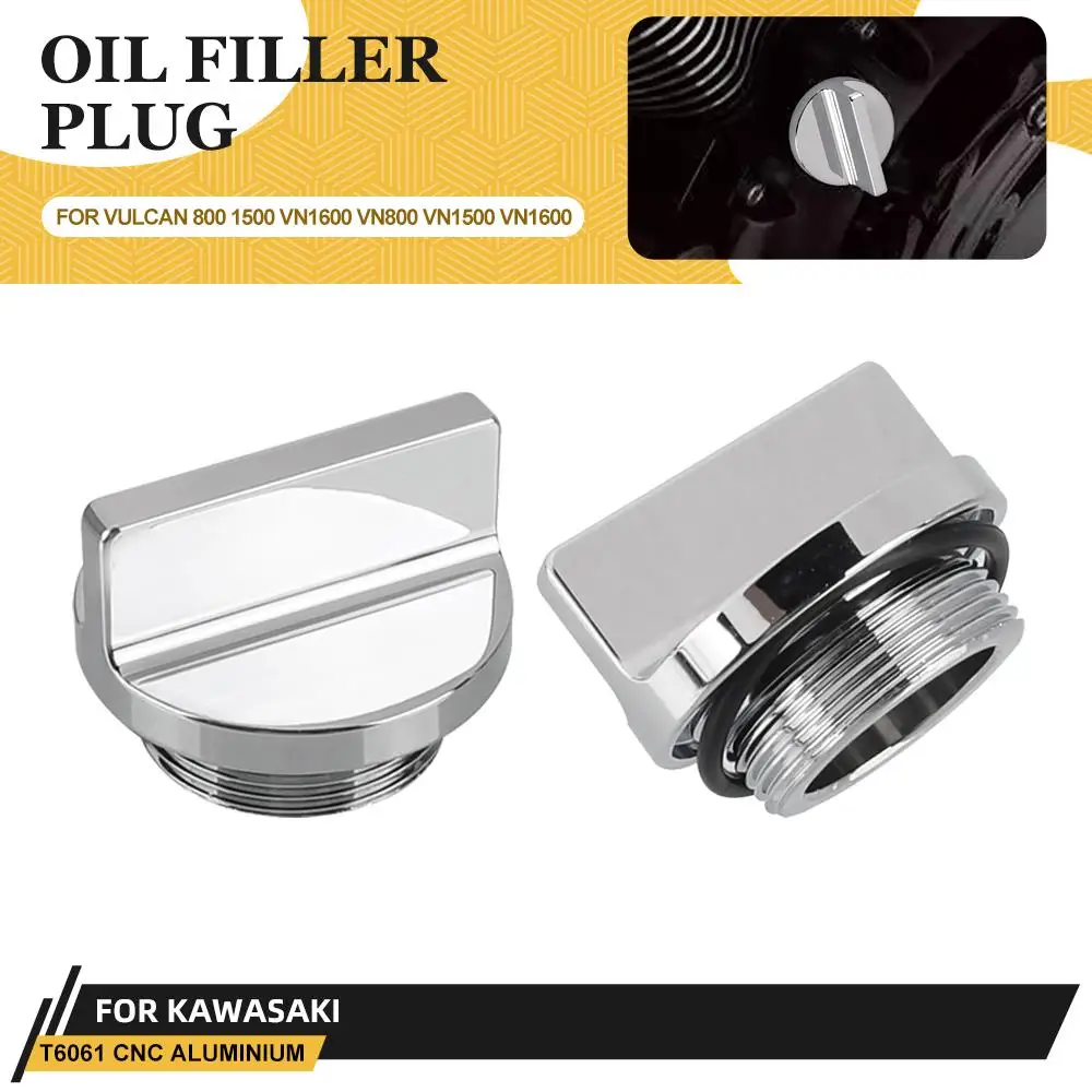 

Motorcycle Engine Oil Filler Cap Oil Plug Cover For Kawasaki Ninja 250R 300 500R 600R H2 SX ZX10R ZX-11 ZX12R ZX14 ZX6R W800