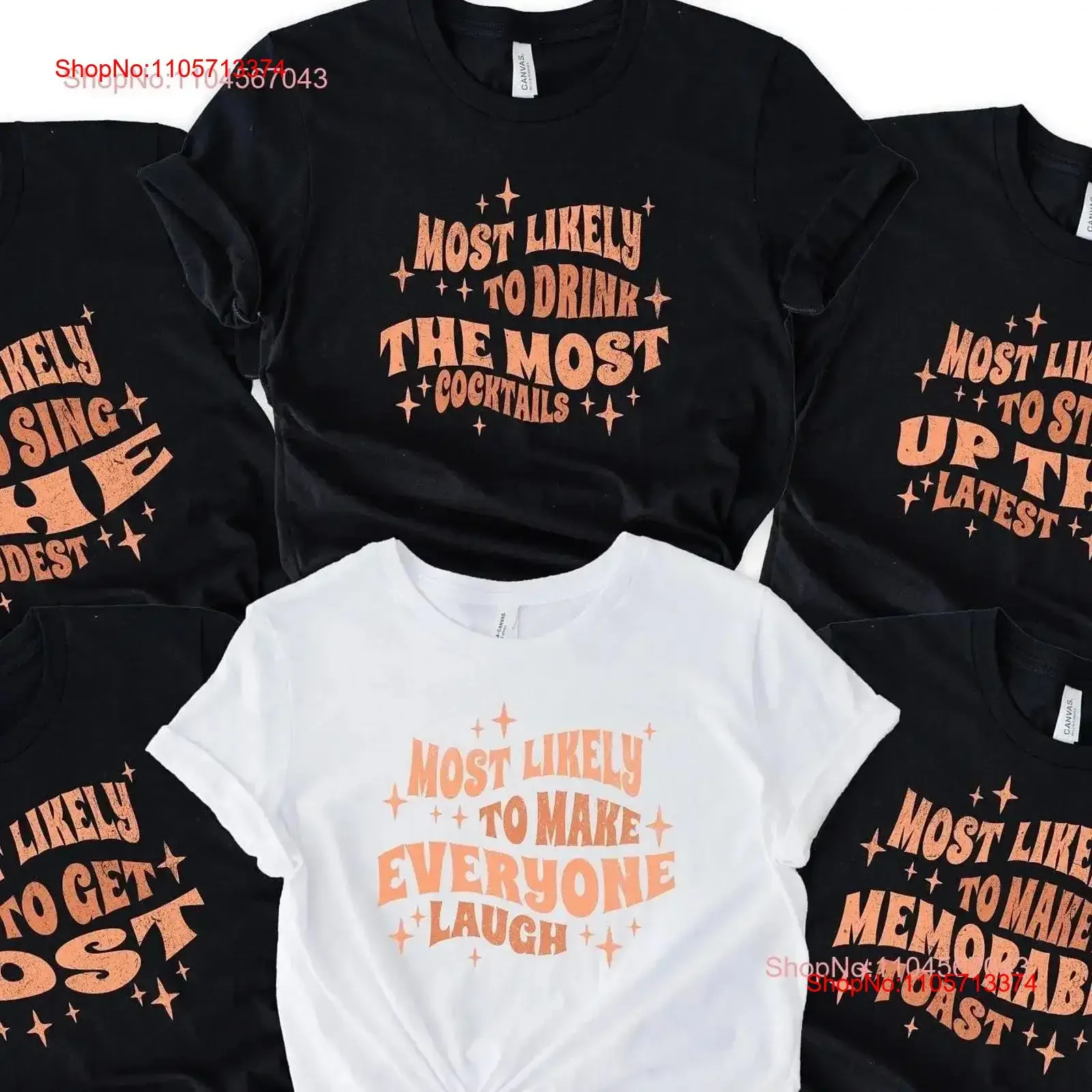 Most likely to Bachelorette T Shirt Bride Party Bridesmaid Team Bridal Hen vintage Washed graphic Comfortable Slightly Soft