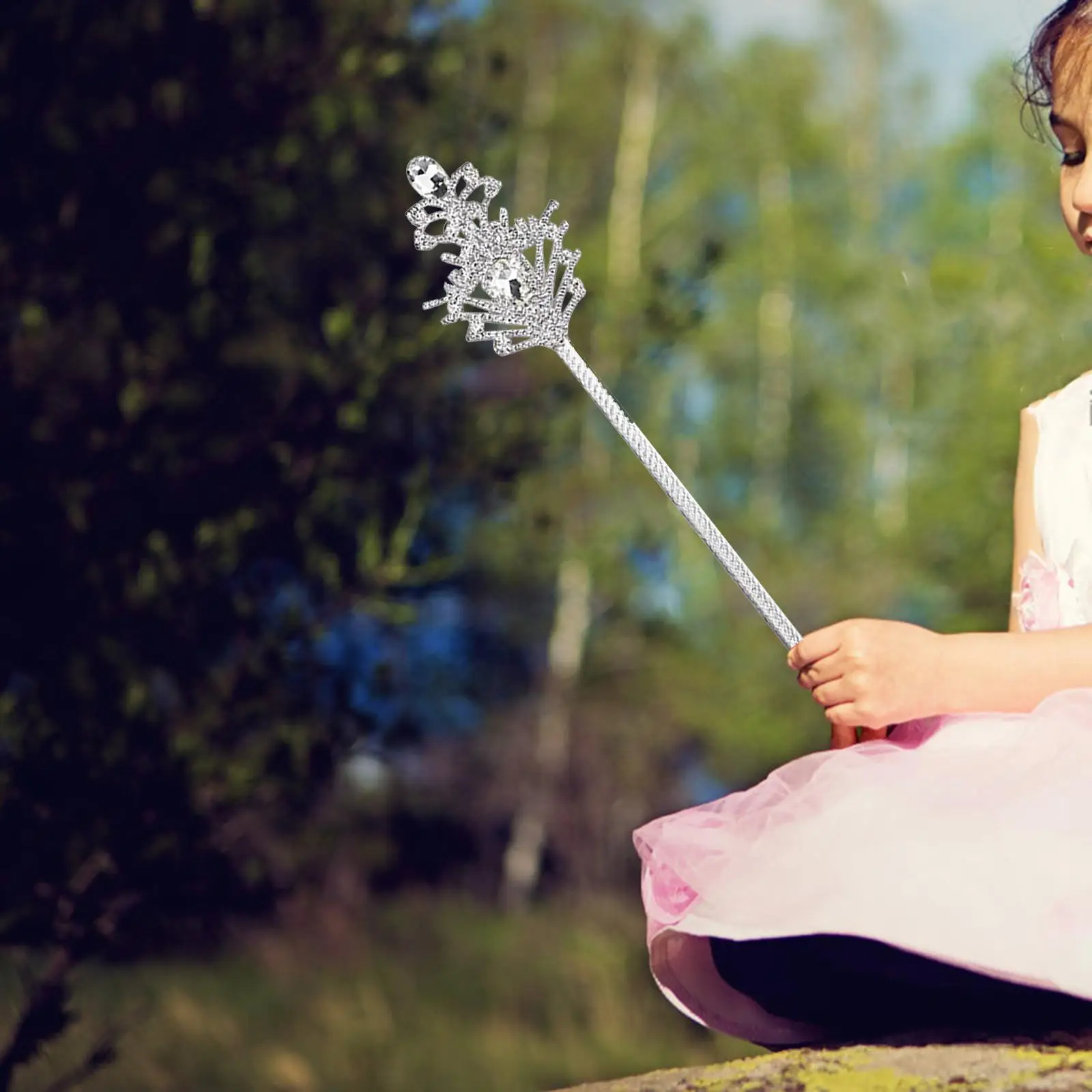 

Creative Rhinestone Scepter Hollow Out for Christmas Pageant