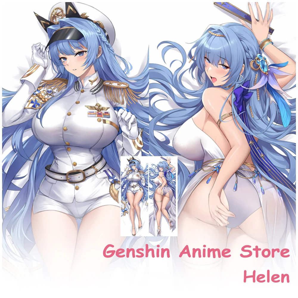 

Game GODDESS OF VICTORY NIKKE Helen Fullbody Dakimakura Cover Cosplay Props Polyester Anime 2Sided Printed Otaku Pillow Cover