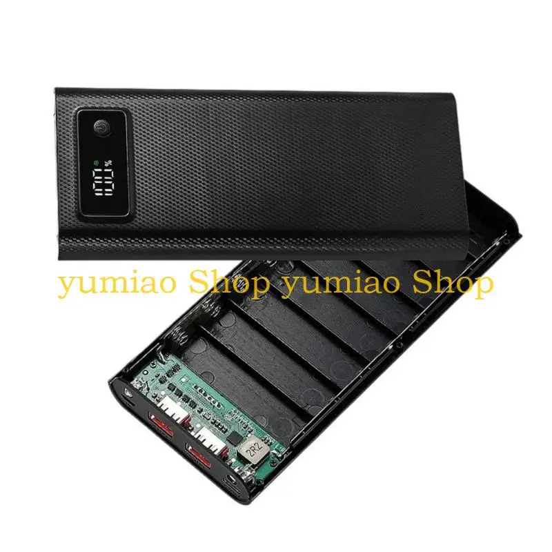 587B Speed  Charging Case Power Banks Enclosure Upgrades for 8x18650 Battery setups