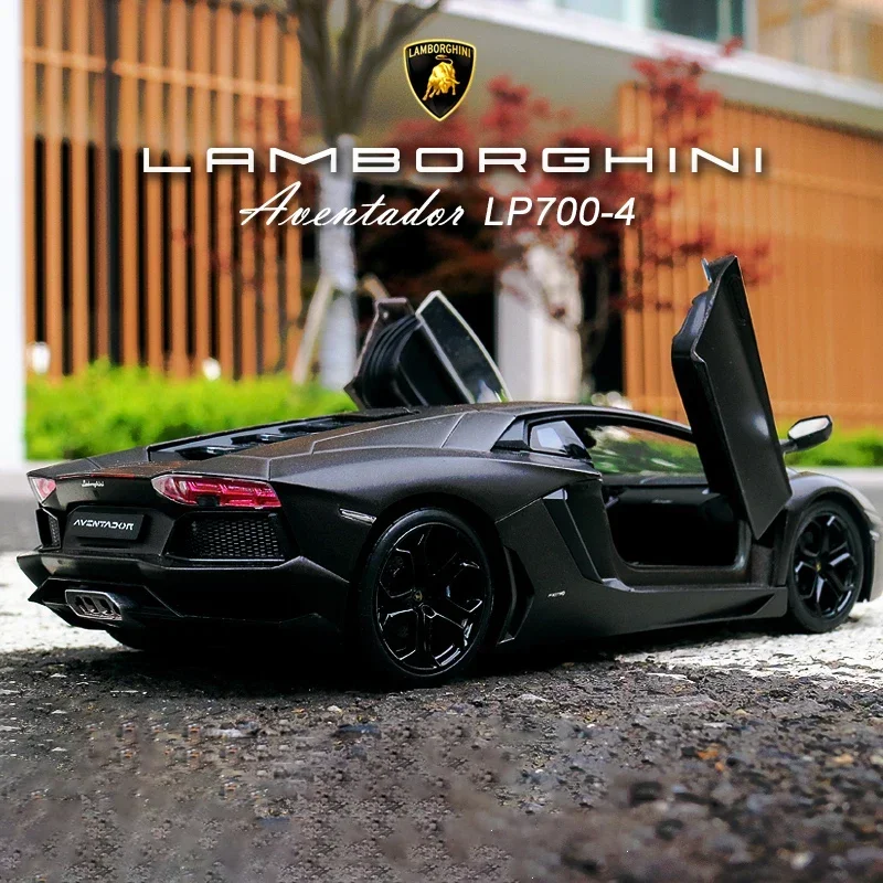 

WELLY 1:24 Lamborghini LP700-4 Aventador Alloy Racing Alloy Car Model Simulation Car Decoration Collection Gift Toy