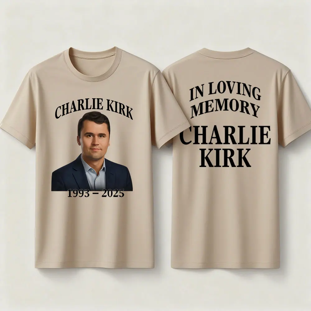 Charlie Kirk Tribute TShirt in Loving Memory Shirt The Forever Patriot Always Remember Charlie Clothing RIP Charlie Streetwear