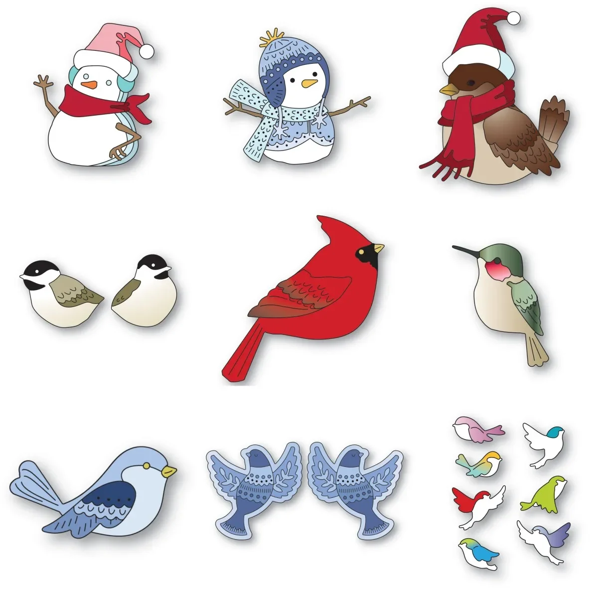 

Craft Clearance Christmas Snowman Bird Collection New Metal Cutting Dies For Decorating Scrapbook Diy Paper Card Embossing Craft