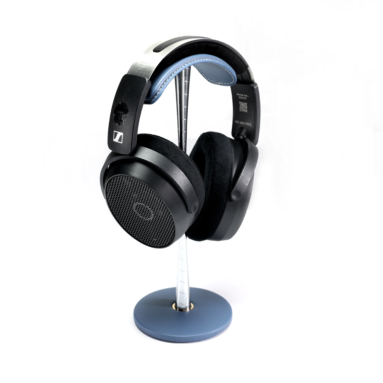 حامل سماعة الرأس DD ddHiFi HS270-Blue، مصنوع من الجلد الطبيعي وسبائك الألومنيوم، حامل سماعة الرأس بتصميم قابل للفصل