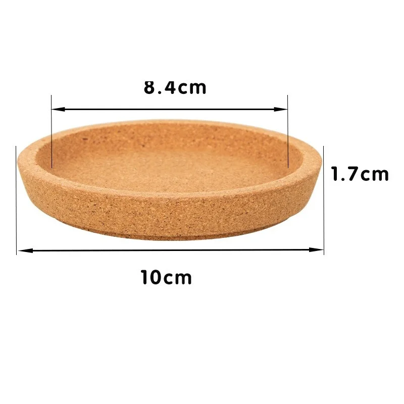 100Pcs Placemats Cup Mat Pads Round Natural Cork Wood Coasters Heat Resistant Insulation Tea Coffee Cup Mat Pad Table Decoration