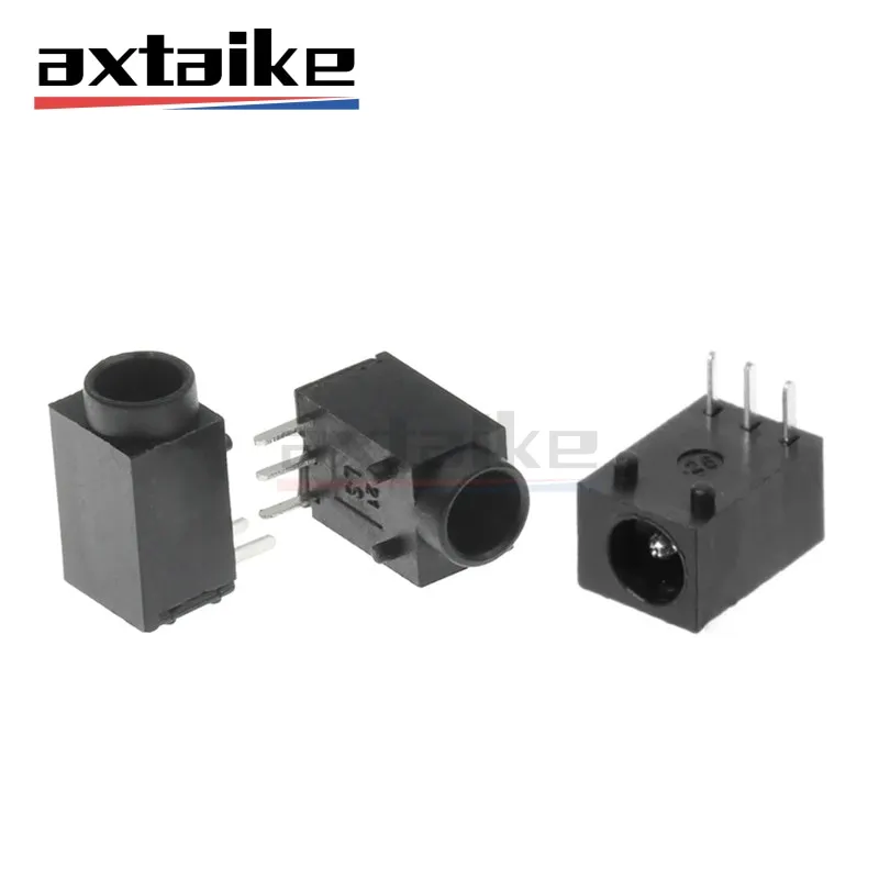 

10PCS DC-003 DC-003A 3.5x1.3mm DC Power Jack Female Socket Connector 3-Pin Panel Mount Plug DC003 DC003A 3.5*1.3MM