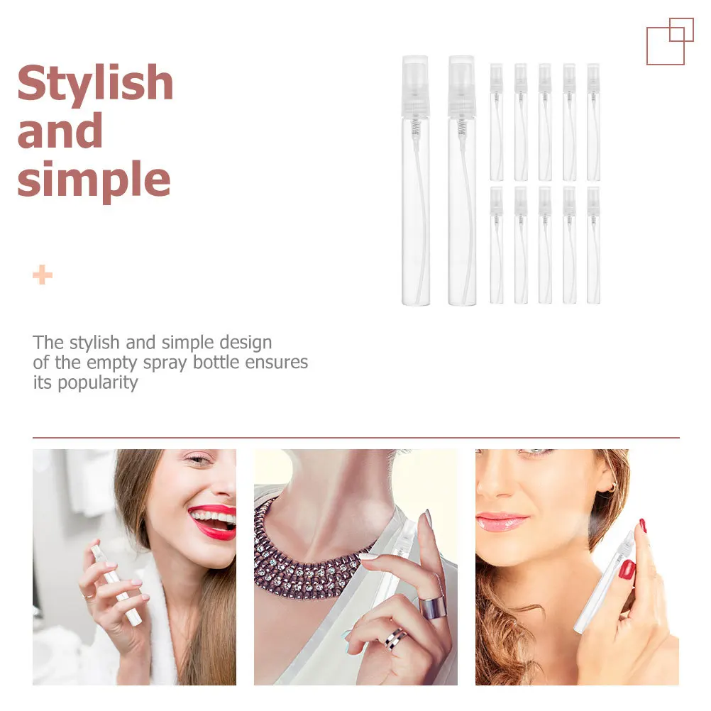 

25Pcs Travel Bottles Mini Refillable Perfume Glass Spray Bottles Leakproof Portable Small Dispenser Storage Container