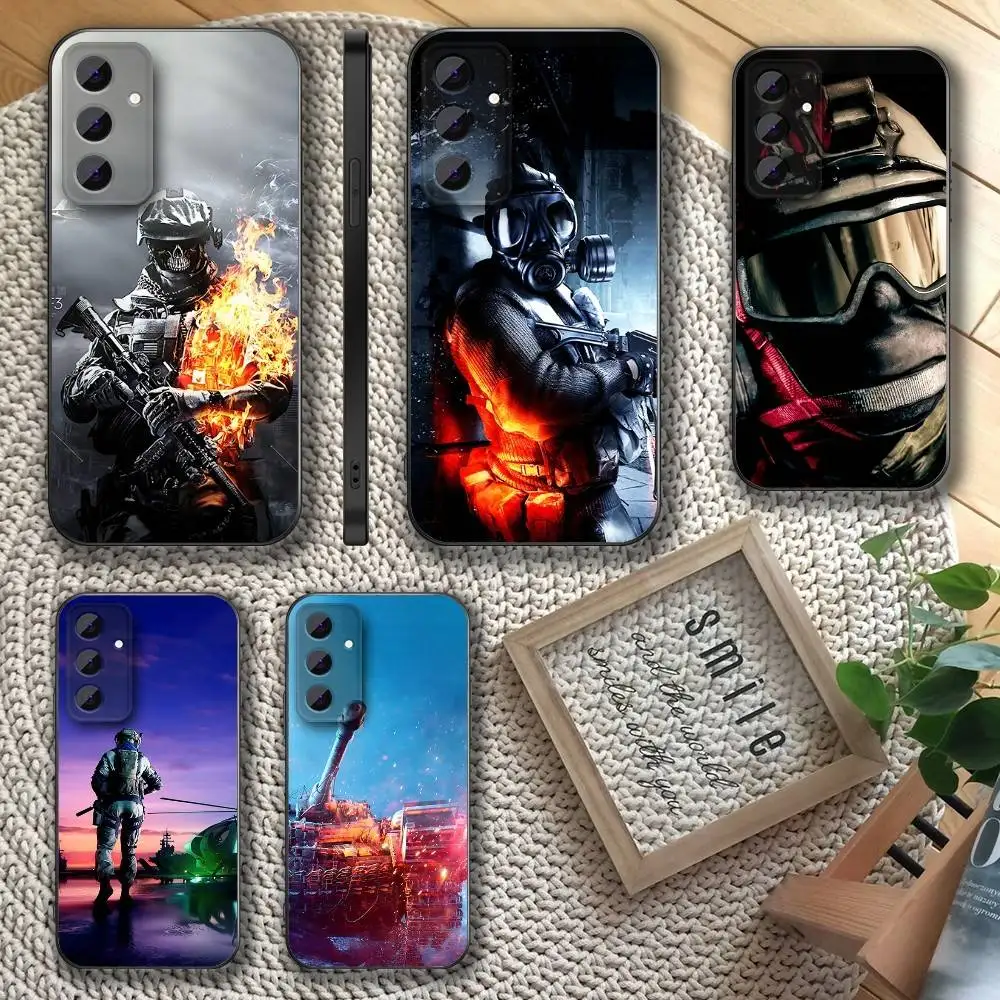 

B-Battlefield Game 6 Phone Case For Samsung S 25,24,23,22,30,21,10,9,Ultra,Plus,Lite,FE,4,5 G Soft Black Case