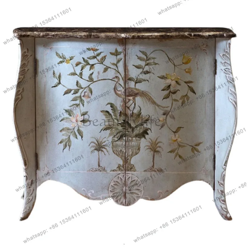 

Painted porch living room partition decorative cabinet furniture dining side cabinet