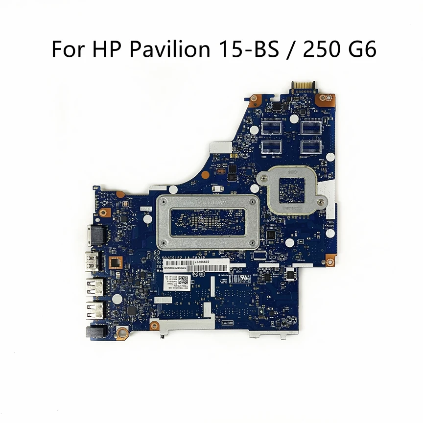 LA-E801P For HP Pavilion 15-BS 250 G6 Laptop Motherboard With Intel I3 I5 I7 CPU Radeon 530 2GB Video Card 924757-601 924756-601