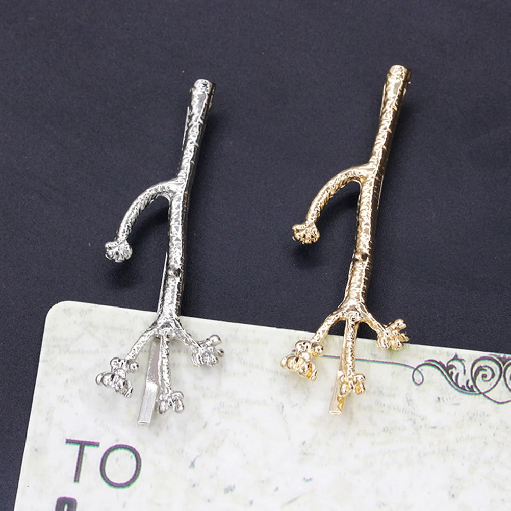 

6pcs Barrette Girl Hairpin Branch Shape Women Accessories Sturdy Hair Clip Prom Hair Clip Party Gifts Barrette