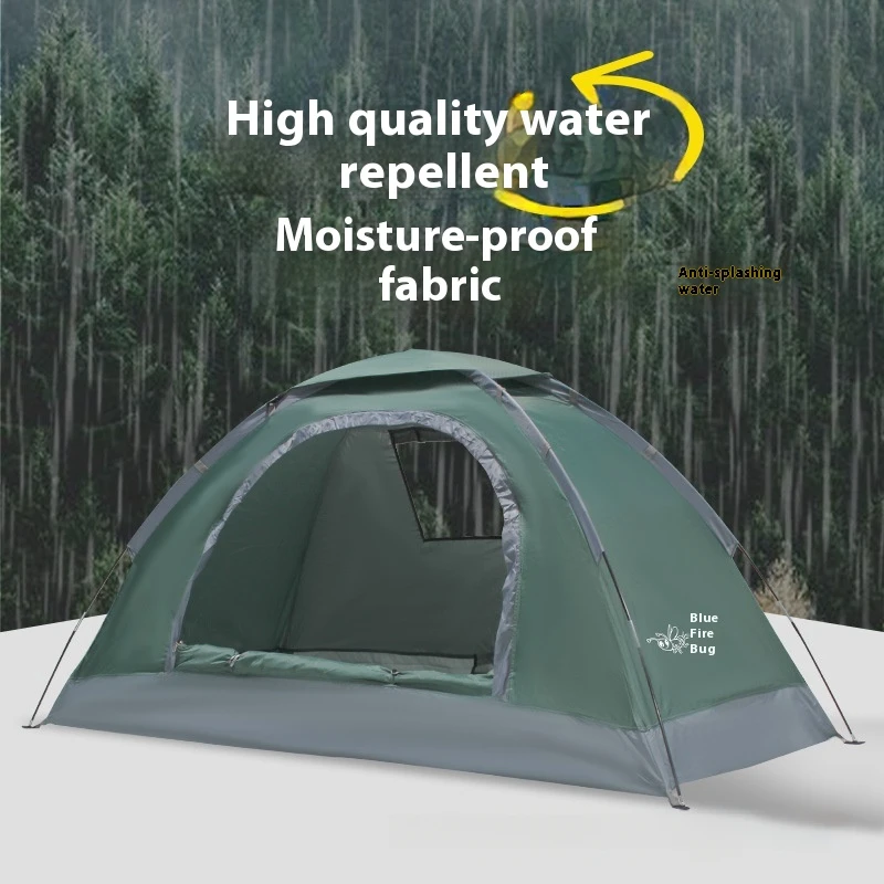 

Single Camping Tent -190T Silver Plated Polyester 150D Waterproof Oxford 1.42KG Lightweight and Portable Outdoor Tent ultralight