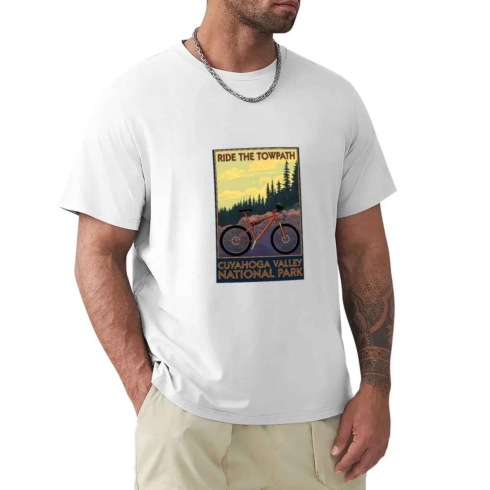 Cuyahoga Valley National Park Vintage Travel Decal -Towpath Trail T-Shirt boys whites customizeds men clothings