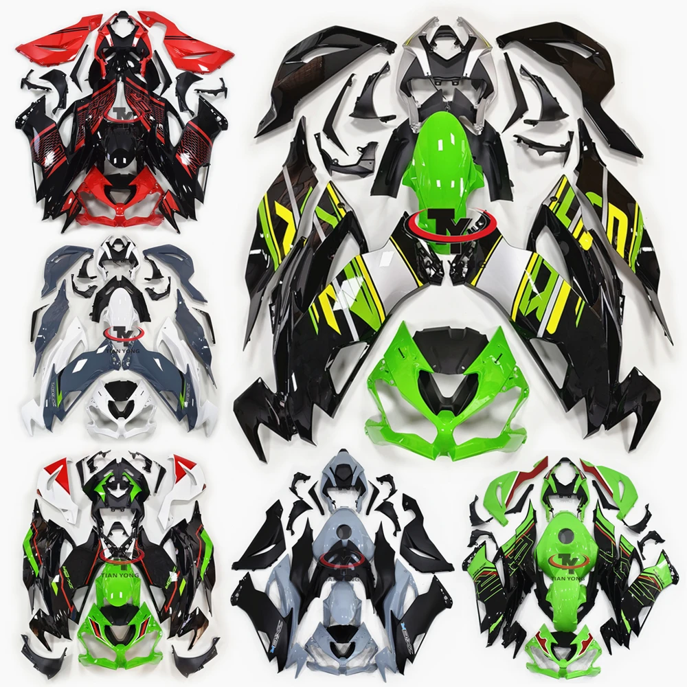 For ZX6R 2019 2020 2021 2022 2023 Cowling Bodywork Multiple collections of gloss prints Injection Motorcycle Full Fairing Kit