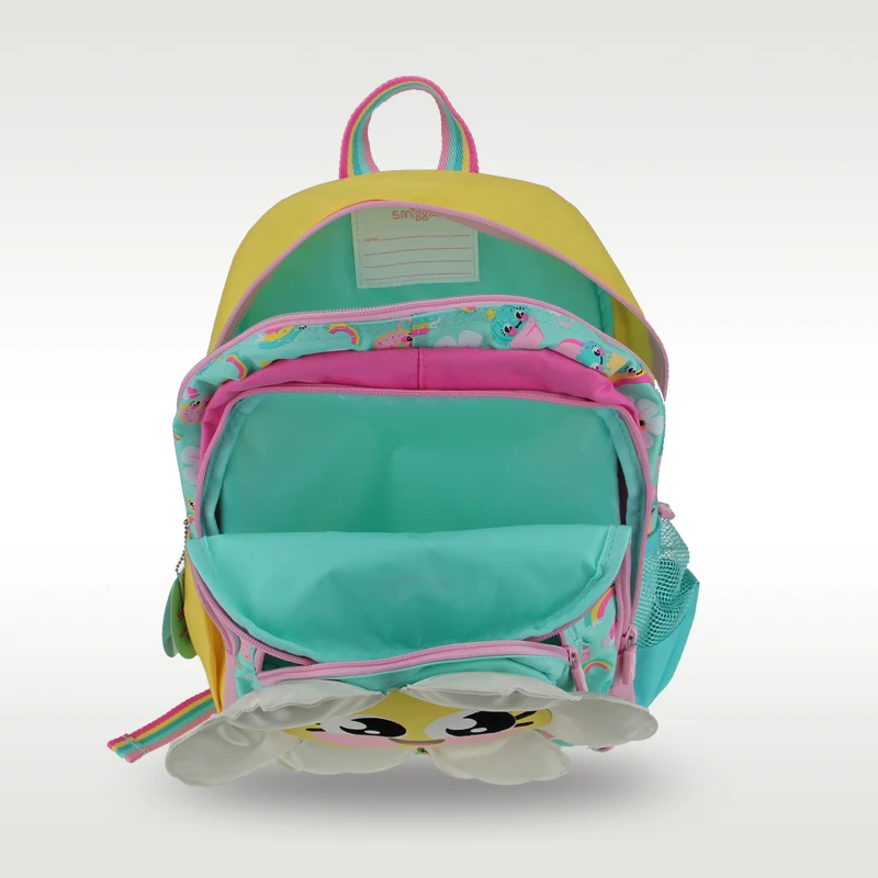 ออสเตรเลีย Smiggle เด็กเดิม Sschoolbag หญิง Sunflower กระเป๋าเป้สะพายหลัง Kawaii 3-7ปีการสร้างแบบจำลองกระเป๋า14นิ้ว