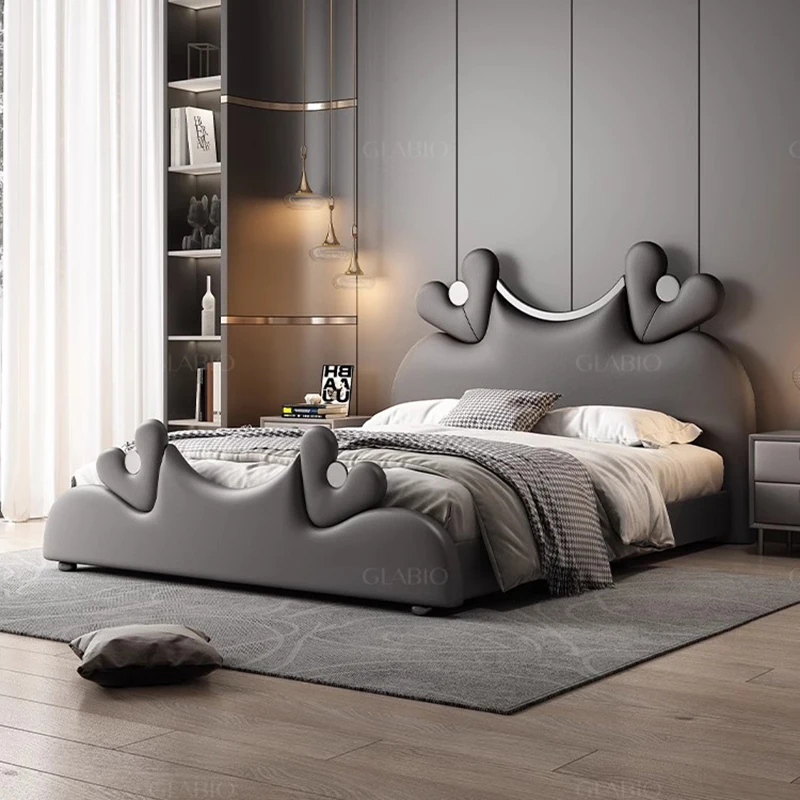 

Safe Trendy Bed Simple Vintage Professional Room Decor Funky Universal Frame Double Luxury Bed Waiting Muebles Home Furniture