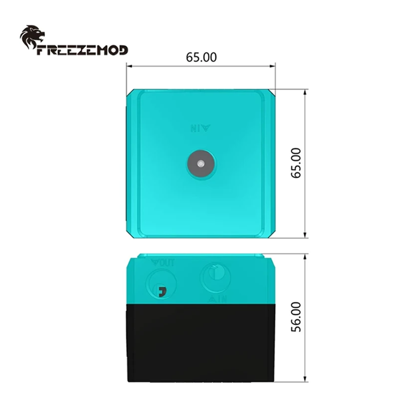 FREEZEMOD PC Water Cooling Mute Silent Pump PWM Intelligent Temperature Regulation Flow 650L / H, PU-FS4M-J