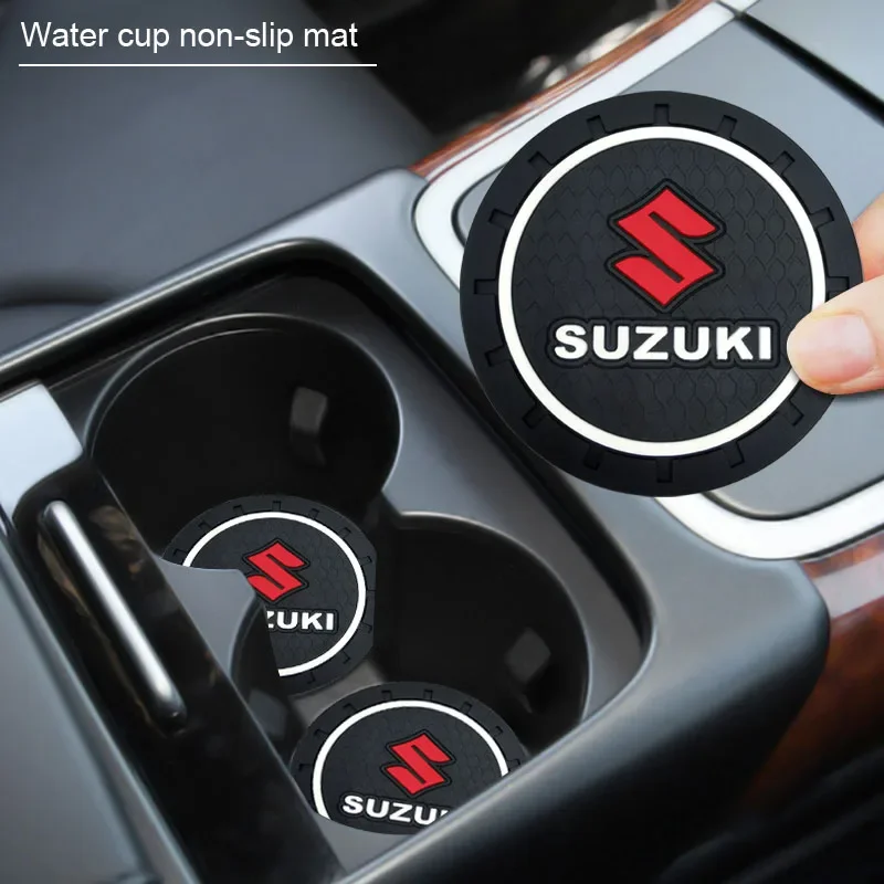 

Автомобильный противоскользящий коврик для чашки воды, силиконовые термостойкие подставки, аксессуары для интерьера для Suzuki Swift Vitara Jimny SX4 Alto Escudo Swift