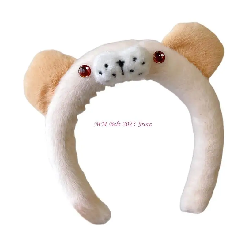 49ME การ์ตูนน่ารัก Animal Hairhoop Plush Hairband ชุดรูปแบบเหตุการณ์อุปกรณ์เสริมวันหยุด