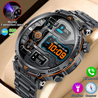 LIGE New 600mAh Battery Bluetooth Call Smart Watch Men With Money Detection Flashlight Heart Rate Monitoring Compass Smartwatch