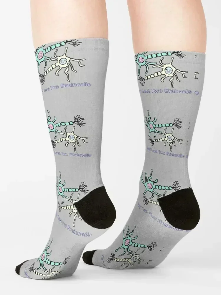 Last Two Braincells Neurons Socks football Thermal man winter aesthetic Stockings Men Socks Luxury Brand Women's