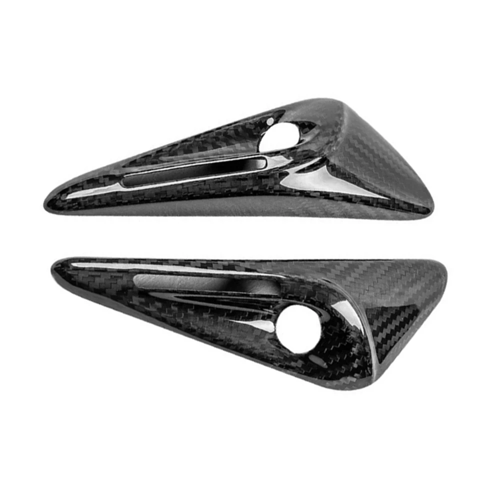 

Dry Carbon Fiber Cover for Teslal Model Y 2021 2022 2023 2024 LHD RHD Exterior Accessories Front Fog Light Frame Decor Sticker