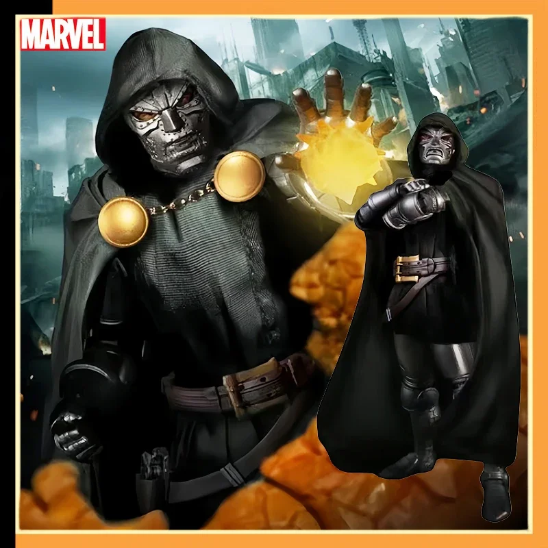 2024 New Mezco 1/12 Doctor Doom Collectible Action Figure Marvel Movie Super Villain Simulation Mini 6