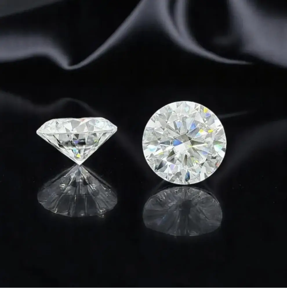 Premium Wholesale White Moissanite Loose Stone For Jewelry Making Material With Report DIY Stone