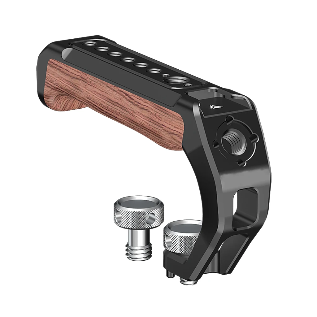 Kamera-Handgriff oben mit 3/8 Arri-Positionierungsloch, Kaltschuhhalterung für Monitor-Mikrofon für Nikon, Canon, Sony, DSLR-Kamerakäfig-Rig – Detail 14