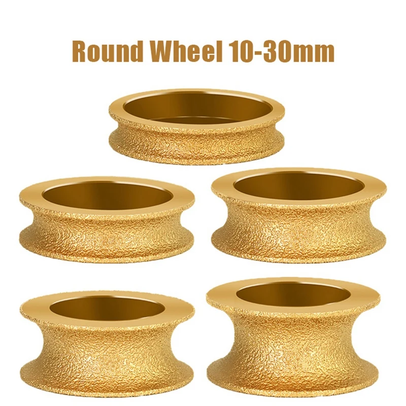 15Mm Thick Gold Brazed Diamond Angle Grinder Stone Grinding Wheel Used For Angle Grinder Grinding Wheel Tool Easy Install