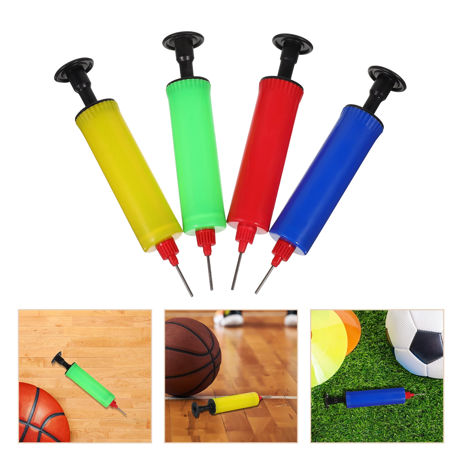 

4 Pcs Pump Air for Balls Basketball Equipment with Needle Football Accessories Child