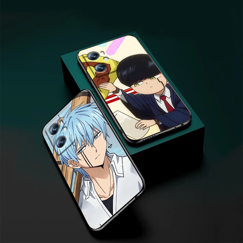 M-MASHLE Anime Cool Cute For OPPO Find X6 X5 X3 A54S A5 A94 A16 A53S A57 A74 A72 A98 A78 A96 A9 5G Black Funda Phone Case