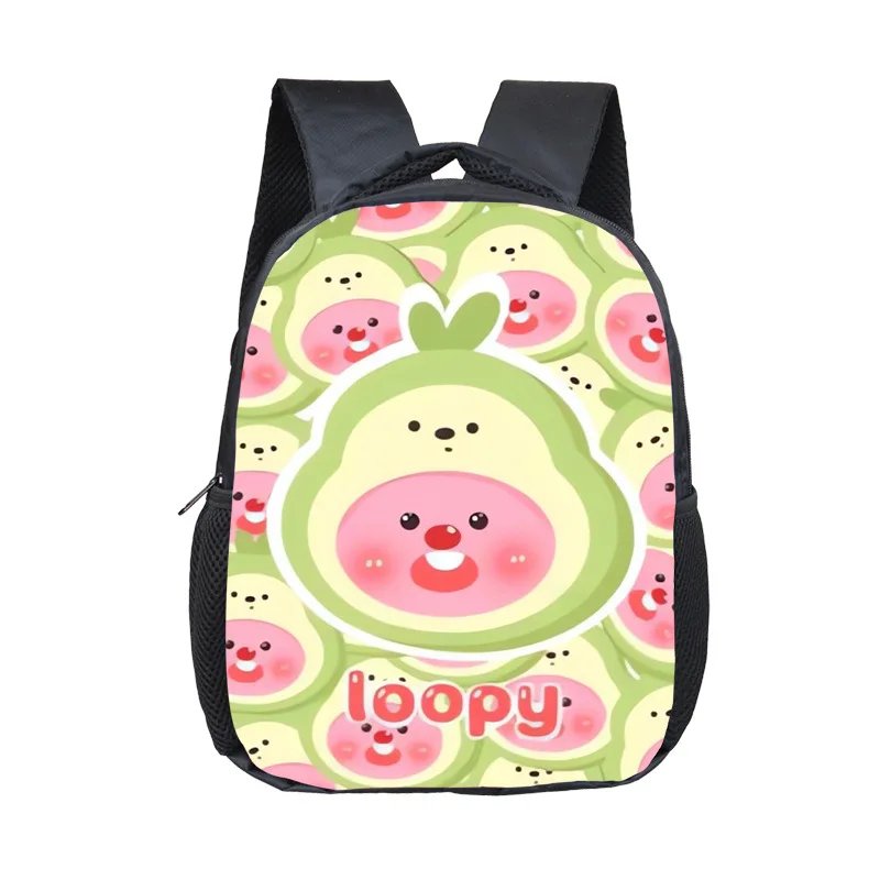 

MINISO LOOPY Peripheral Mini Student Schoolbags, Fashionable and Cute Printed Kindergarten Backpacks, The Best Gift for Children