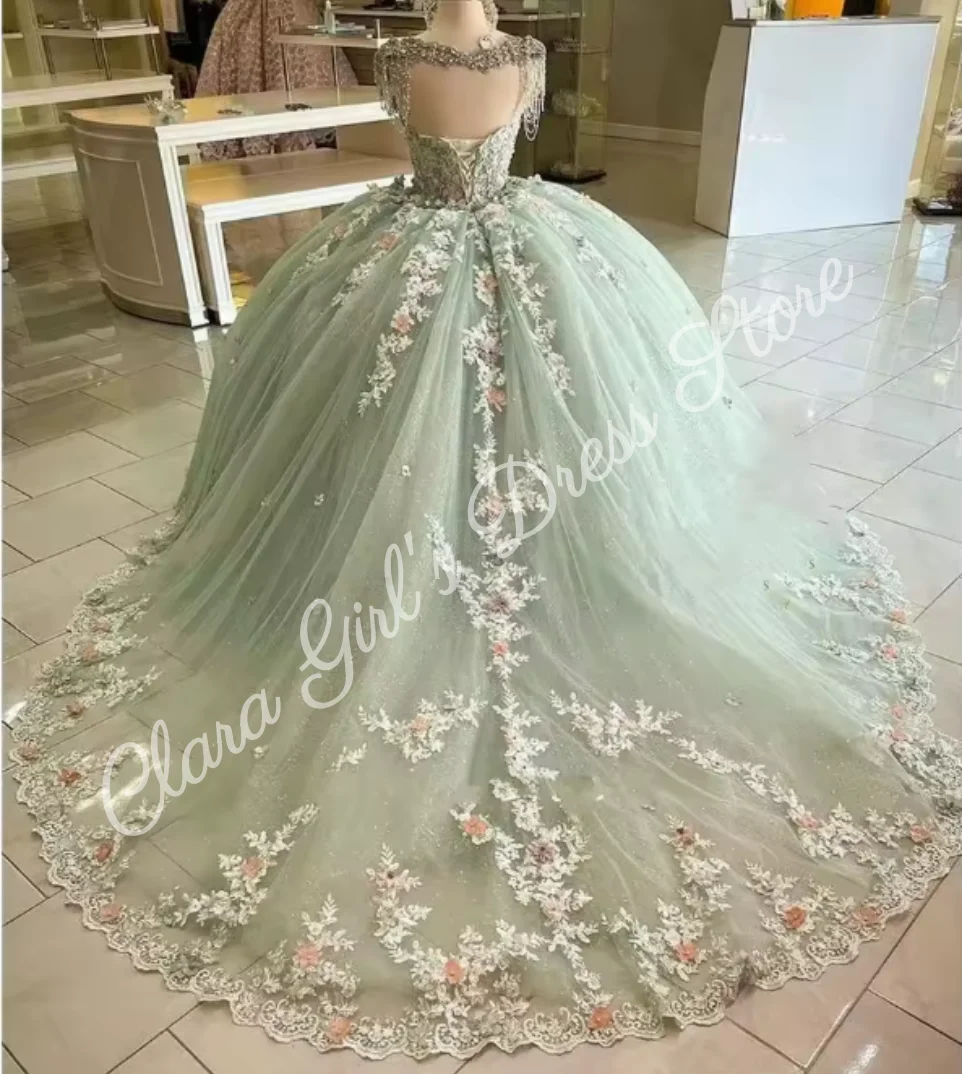 Индивидуальные платья для девочек-цветочниц на свадьбу, расшитое бисером и цветочной кружевной аппликацией, платье для девочек, детские пышные платья