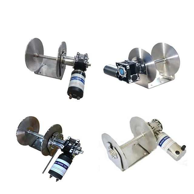600 W Trommelwinde Mini 12 V 24 V elektrische Ankerwinde für Schiff, Yacht, Bootszubehör, andere Marinebedarf JVW-011