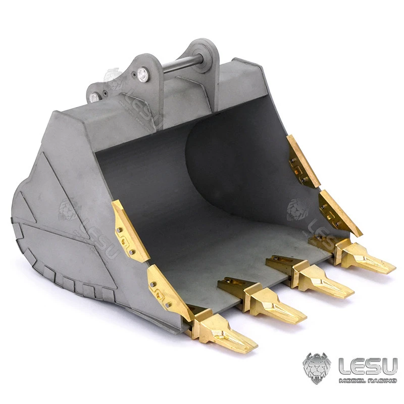 RC 1/14 umgerüsteter Schnellmontage-Metall-Eimer für Tamiya Hydraulikbagger, Lader, Muldenkipper, Tripper, DIY-Teile – Detail 1