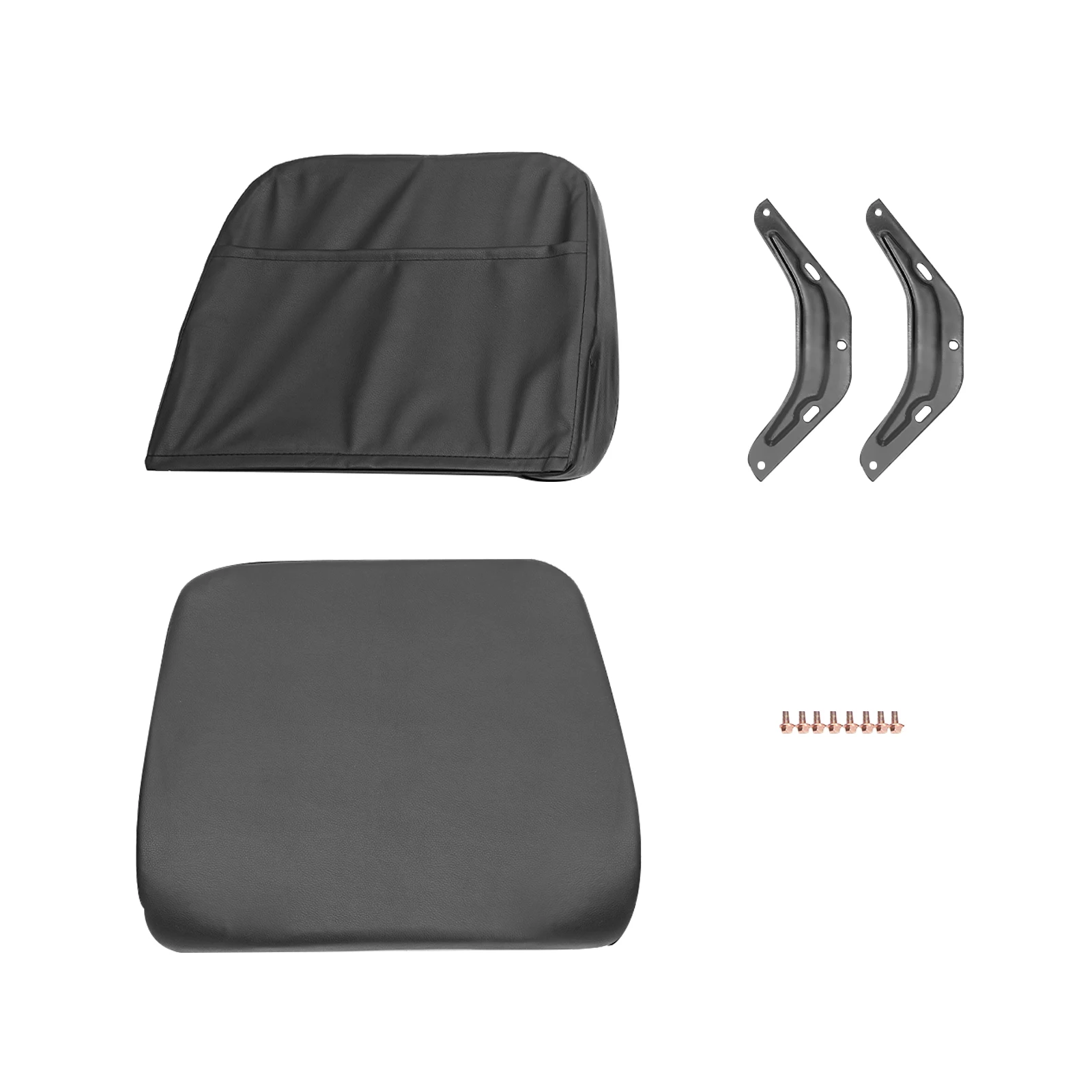 เบาะนั่งรถตัดหญ้าแบบพนักพิงสูง เบาะนั่งรถยกอเนกประสงค์ สำหรับรถแทรกเตอร์ตัดหญ้า รถขุด รถตักล้อยาง รถแบคโฮ รถดันดิน พร้อมรางเลื่อน รับน้ำหนักได้ 220.46 ปอนด์