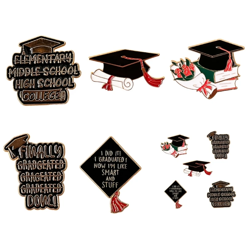 

Graduation Hat Enamel Lapel Pin for Student, Graduate Enamel Lapel Pin for Graduation Gown Graduation Hat Decoration