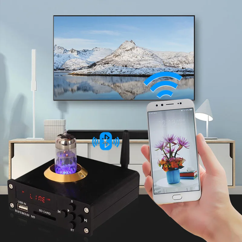 M5 Lossless Music APE Player Lossless Decoder DAC Bluetooth HiFi Audiophile Amplifier Convenient Audio Amplifier