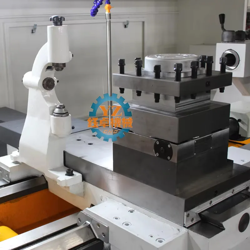 CK6180 سرير مسطح كبير من المعدن الثقيل يعمل بمخرطة CNC أدوات هاين