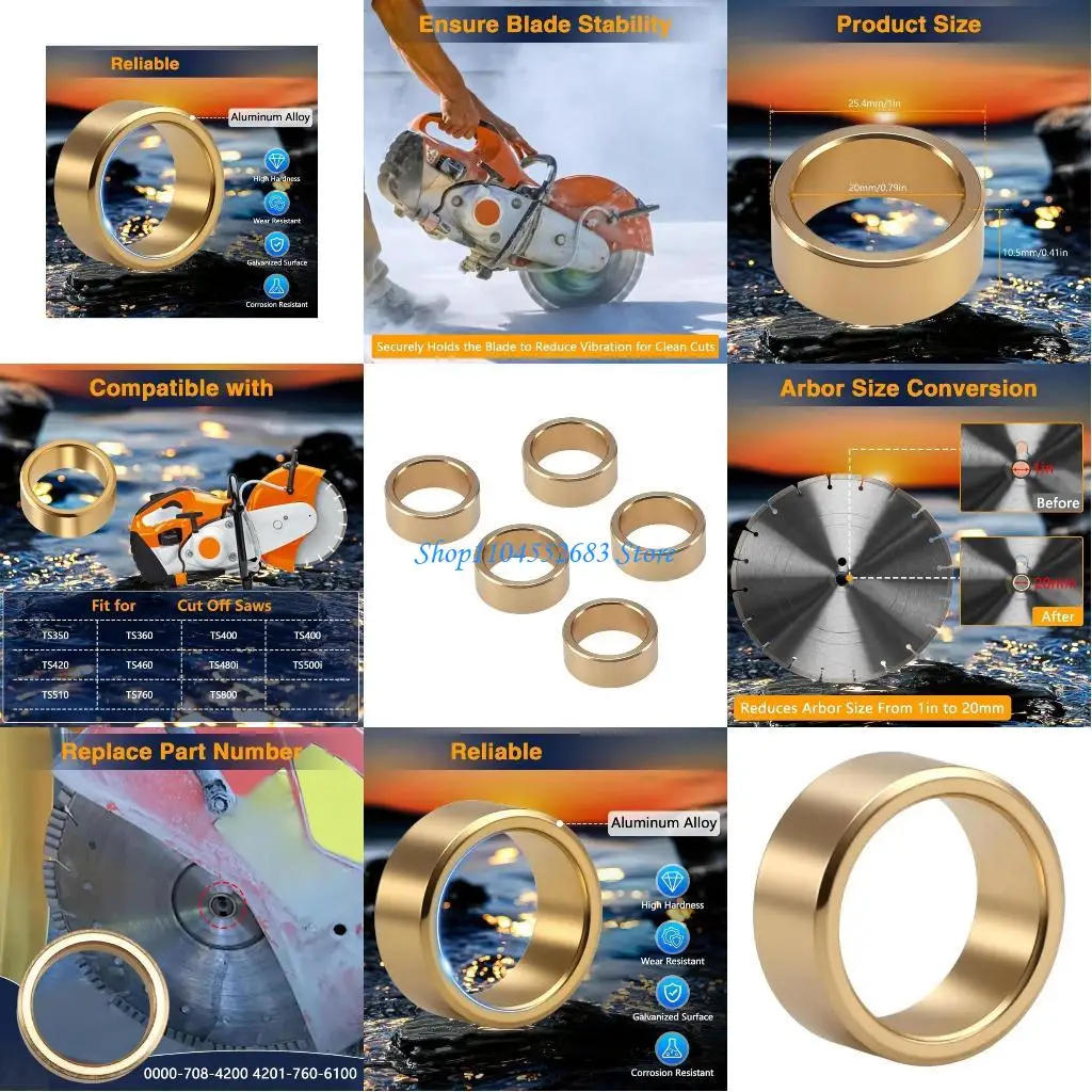 

Y6GD Blade Arbor Adapters,Sawer Blade Bushings for Multiple Sawer Models