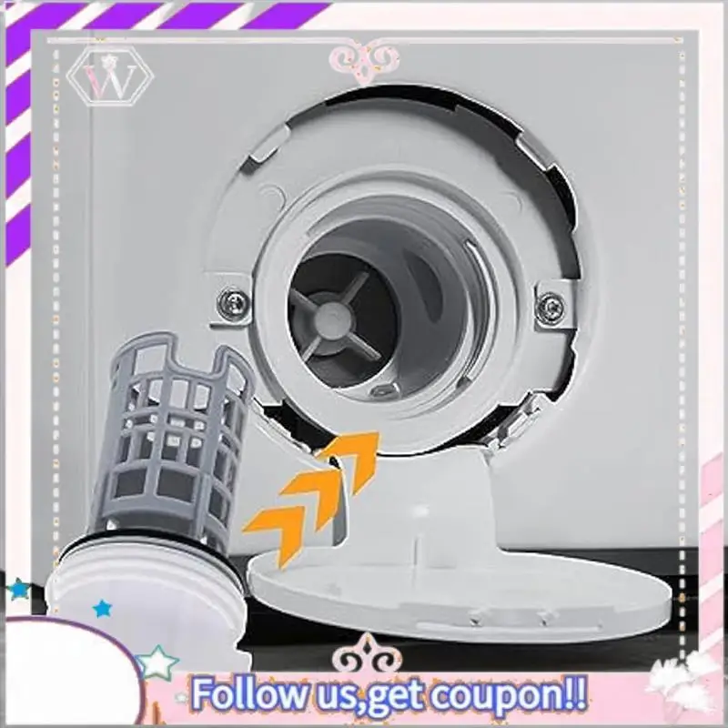 Filtro de bomba de drenaje de lavadora DC97-16991A duradero, filtro de lavadora para lavar WF42H5000AW, WF42H5000AW/A2