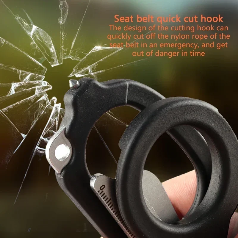 6 In1 Foldable Medical Emergency Response Scissor Shear First Aid Kit Scissors Outdoor Survival EDC Tool Or sheath Accessory ﻿