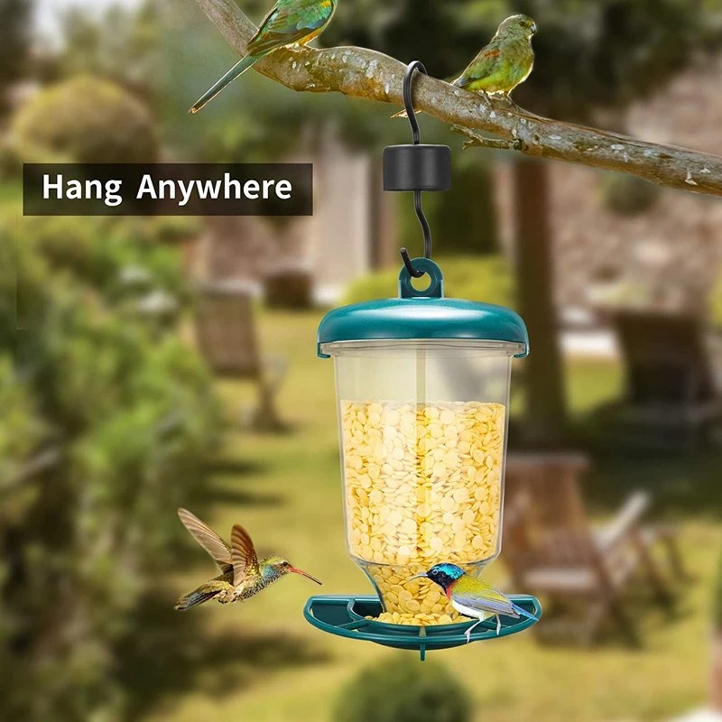 Window Bird Feeder With Strong Suction Cup, Removable Hanging Wild Bird Feeder Watch Wild Backyard Birds From Your House