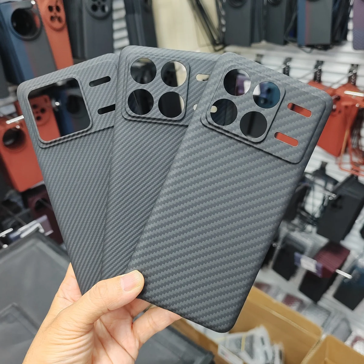 

1500D /600D Carbon Fiber Phone Case For Redmi K70 & K70 Pro Ultra-Thin Aramid Fiber Shell Cover For Xiaomi Poco F6 Pro Cover