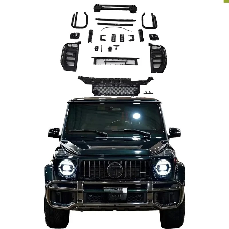 

2025 New g Class W465 G63 Front Bull bar W464 Upgrade W465 Front Bumper Guard G63 Bumper Protect Glossy Black